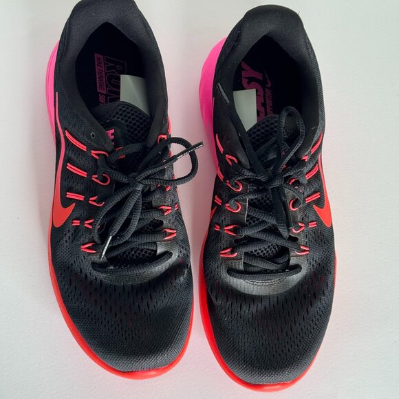 Nike Women's Running Shoes Size 9.5 Black Pink and Orange - Picture 4 of 4